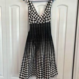 Black and white polka dot Calvin Klein dress